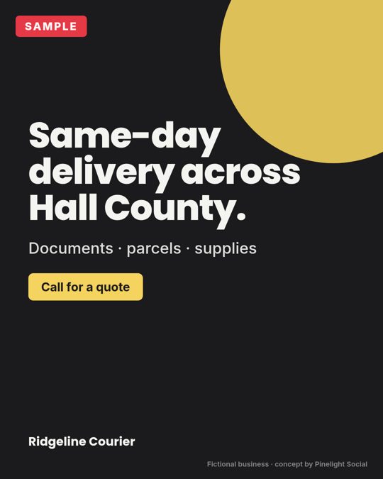 SAMPLE courier post
